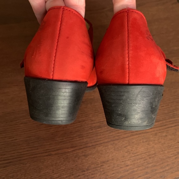 LOINTS OF HOLLAND - Fine suede - orange/red Mary Jane Pumps - Picture 4 of 15